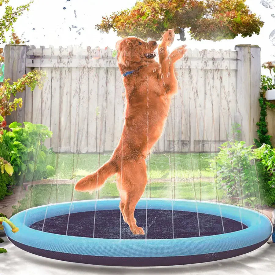 Piscina De Aspersión Para Mascotas Inflable