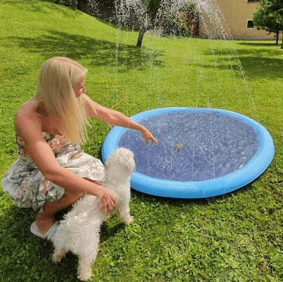 Piscina De Aspersión Para Mascotas Inflable