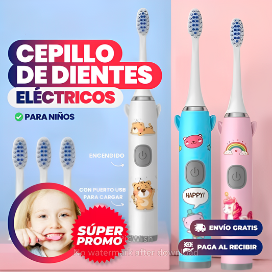 CEPILLO DE DIENTES ELÉCTRICO PARA NIÑOS OFERTA 2 x 19.990✅