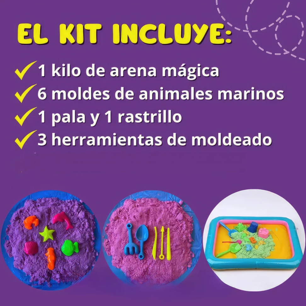 KIT DE ARENA MAGICA MOLDEABLE