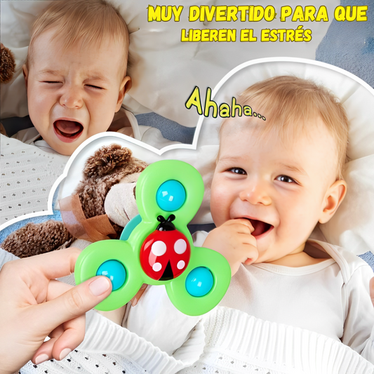 Juguetes Giratorios Toy-Spinner con Ventosa Pack X3