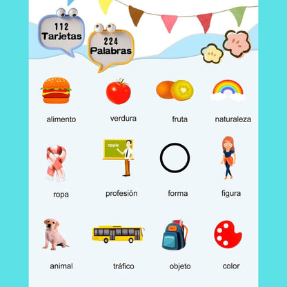 VerbaLingo - Tarjetas Educativas en Español e Inglés