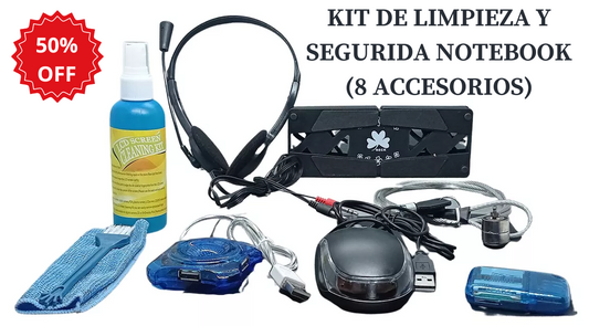 KIT DE LIIMPIEZA NOTEBOOK (8 PIEZAS) DESCUENTO EXCLUSIVO ✅ 7.000