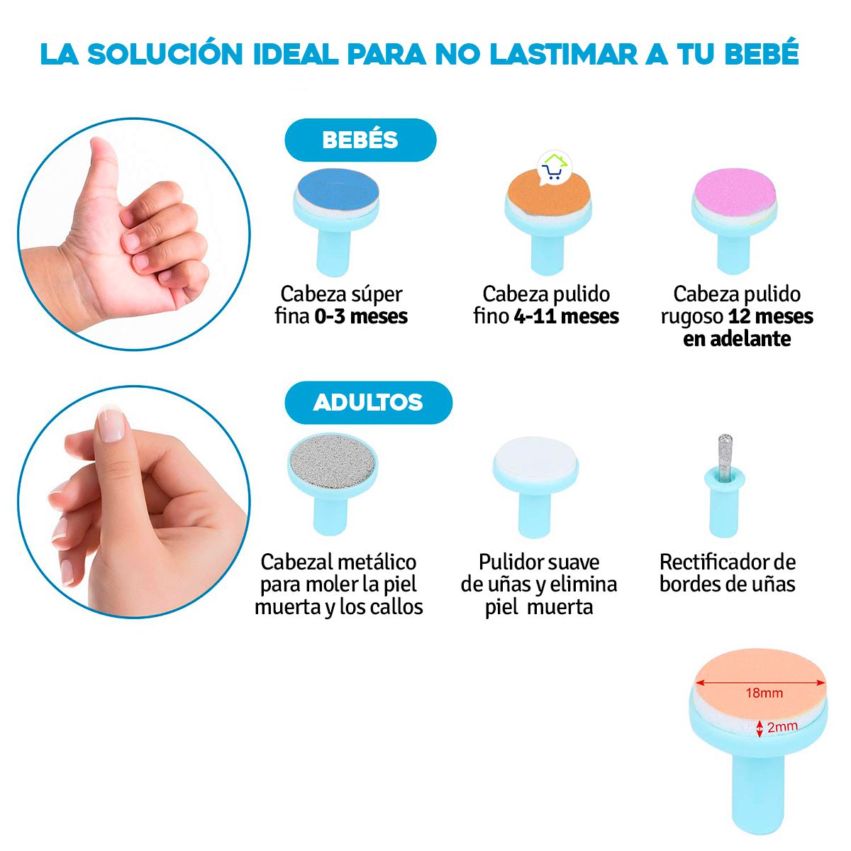 Limador de Uñas Eléctrica para Bebé