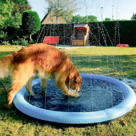 Piscina De Aspersión Para Mascotas Inflable