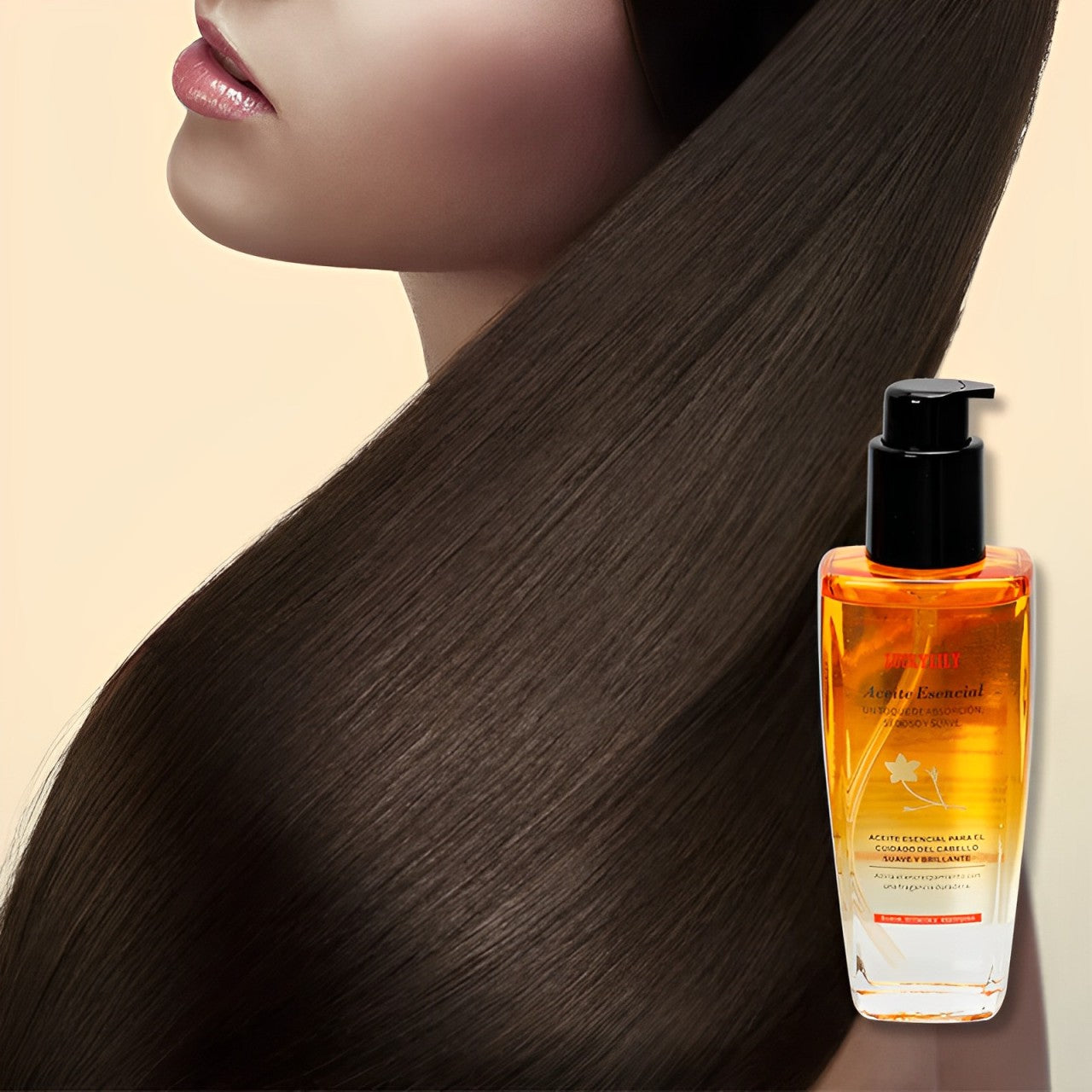 Aceite sedoso hidratante y fortalecedor para el cabello