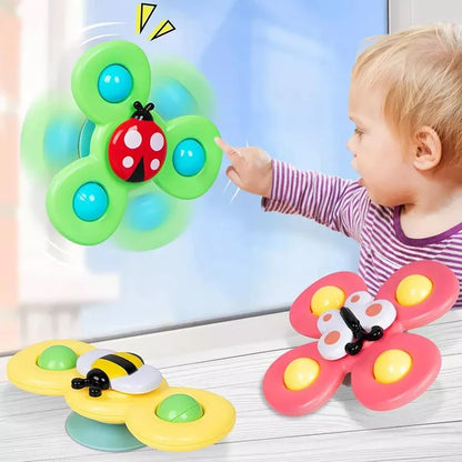 Juguetes Giratorios Toy-Spinner con Ventosa Pack X3